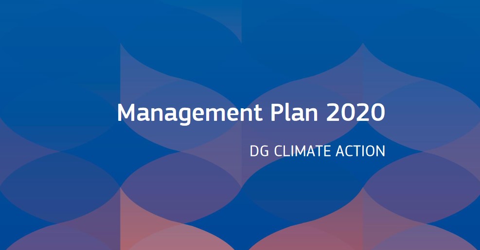 European Commission. Management Plan 2020. DG CLIMATE ACTION